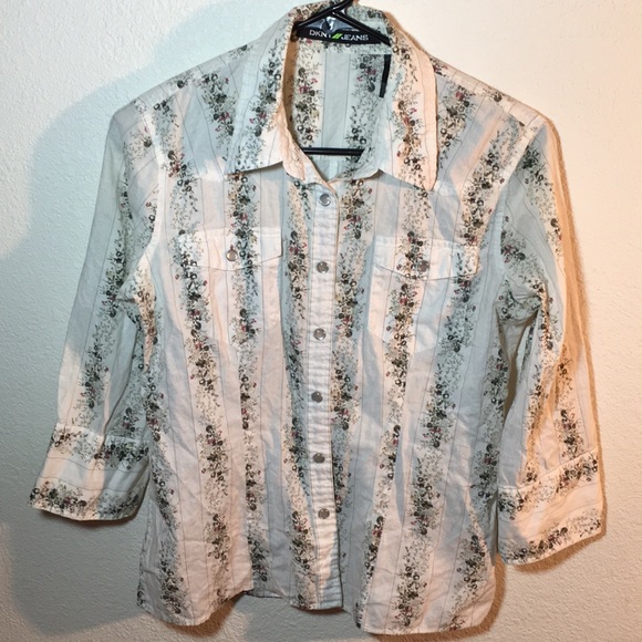 DKNY white blouse - Picture 1 of 5